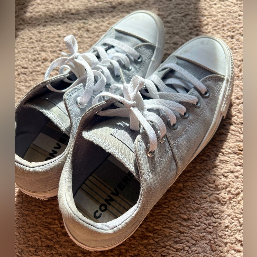 Converse grey shoes size 9